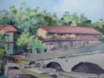 Goa, Landscape Painting by M. K. Kelkar, Watercolour on Paper, 14 X 19